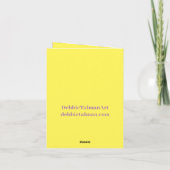 紫色のベニヤノートカード ノートカード (裏面)