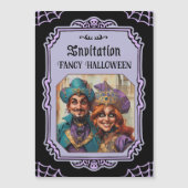 紫色のベネチアンカップルの仮装 (正面)