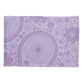 紫色のペイズリーパターン 枕カバー (裏面)
