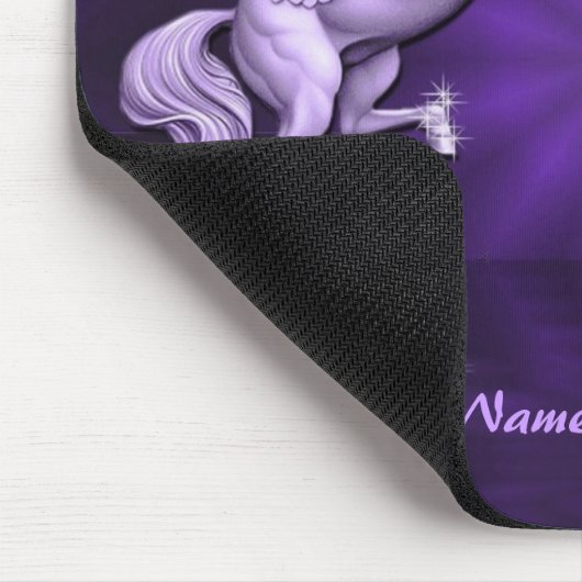 紫色のペガソスの反射のマウスパッド マウスパッド (コーナー)