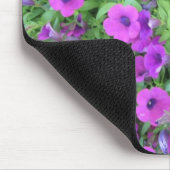 紫色のペチュニアのマウスパッド マウスパッド (コーナー)