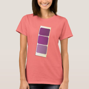 紫色のペンキのサンプルカード Tシャツ