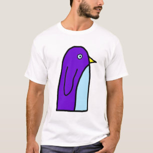 紫色のペンギン Tシャツ