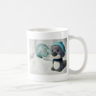 紫色のペンギンI コーヒーマグカップ