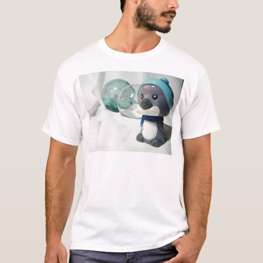 紫色のペンギンI Tシャツ (正面)