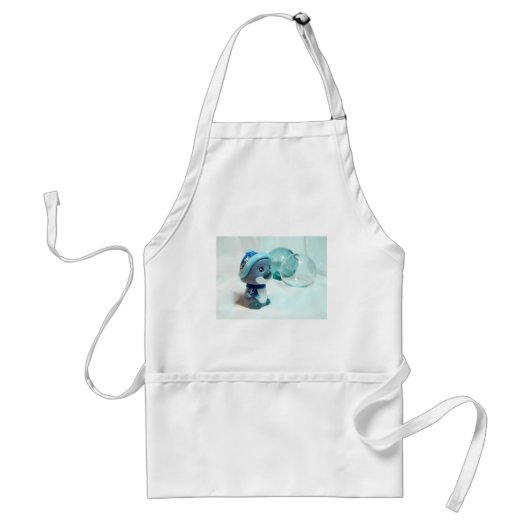 紫色のペンギンIII スタンダードエプロン (正面)