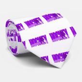 紫色のホッケーのロゴ ネクタイ (ロール)