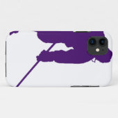 紫色のホッケー選手 Case-Mate iPhoneケース (裏面(横))