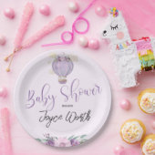 紫色のホットエアバルーンゾウ紙プレート ペーパープレート (パーティー)