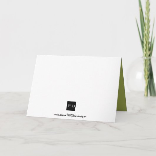 紫色のホリ数々のー写真クリスマスの休日を折った シーズンカード (裏面)