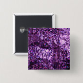 紫色のホログラムの紙 缶バッジ (正面&裏面)