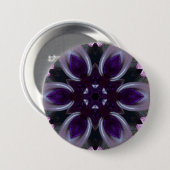 ~紫色のホワイトピンクグリーンきらきら光る~ 缶バッジ (正面&裏面)