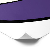 紫色のボトル ポスター (角)