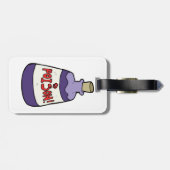紫色のボトル ラゲッジタグ (裏面横)