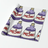 紫色のボトル ラッピングペーパー (アンロールド)