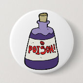 紫色のボトル 缶バッジ (正面)