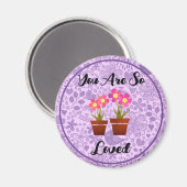 紫色のボホマグネットが大好き マグネット (正面/裏面)