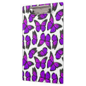 紫色のマダラチョウパターン クリップボード (左)