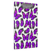 紫色のマダラチョウパターン クリップボード (右)