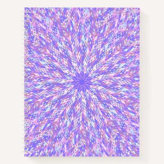紫色のマンダラブレットジャーナル/裏打ちノートブック ノートブック (正面)