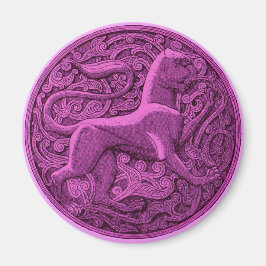 紫色のマンチコア マグネット