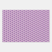 紫色のマーカーアイリスイラストレーションラッピングシート ラッピングペーパーシート (正面2)