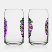 紫色のマーゲライト模様 ガラス缶 (右)