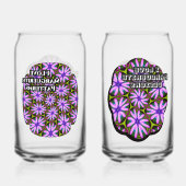 紫色のマーゲライト模様 ガラス缶 (裏面)