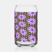 紫色のマーゲライト模様 ガラス缶 (裏面)