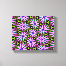 紫色のマーゲライト模様 キャンバスプリント
