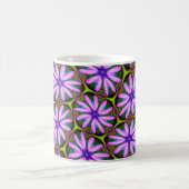 紫色のマーゲライト模様 コーヒーマグカップ (中央)