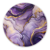 紫色のマーリーセラミックノブ セラミックノブ (正面)