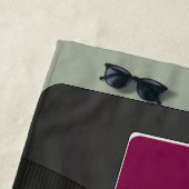 紫色のミックステープ- 80Sおよび90Sのレトロ刺激を受けた贈与 ビーチタオル (インサイチュ)