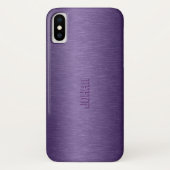 紫色のメタリック背景 Case-Mate iPhoneケース (裏面)