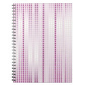 紫色のモザイクタイル ノートブック (正面)