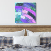 紫色のモザイク キャンバスプリント (インサイチュ (寝室))