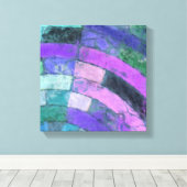 紫色のモザイク キャンバスプリント (インサイチュ (ウッドフロア))
