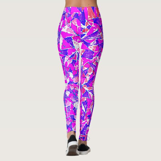 紫色のモザイク レギンス (裏面)