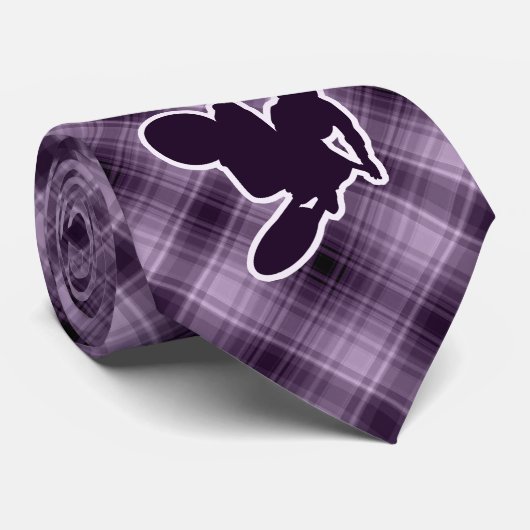 紫色のモトクロスの鞭 ネクタイ (ロール)