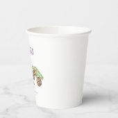 紫色のモンスタートラック 紙コップ (左)