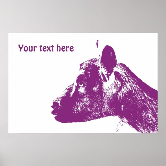 紫色のヤギのポスター ポスター (正面)