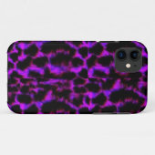 紫色のユキヒョウ Case-Mate iPhoneケース (裏面(横))