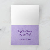 紫色のユニコーン カード (内部)