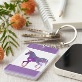 紫色のユニコーン キーホルダー (正面右)