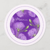 紫色のユーストマ結婚スの円 メニュー (裏面)