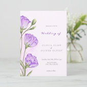 紫色のユーストマ結婚ス病 招待状 (スタンド正面)