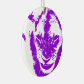 紫色のライオン王 セラミックオーナメント (右)