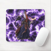 紫色のライトニングウィザード マウスパッド (マウス)