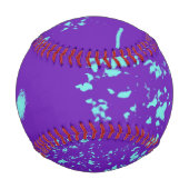 紫色のライトブルードードル 野球ボール (裏面)