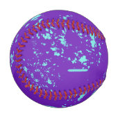 紫色のライトブルードードル 野球ボール (正面左)
